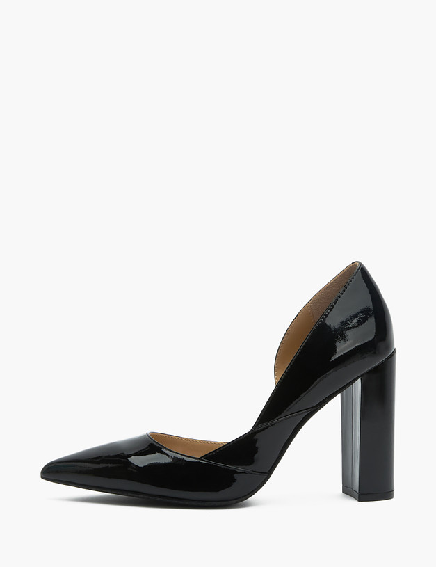 Черные лакированные женские туфли MASCOTTE 172-3183813-3701M | ракурс 2