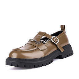 98-41WA-019SS Туфли женские и.кожа/и.кожа-текстиль зелен, INSTREET
