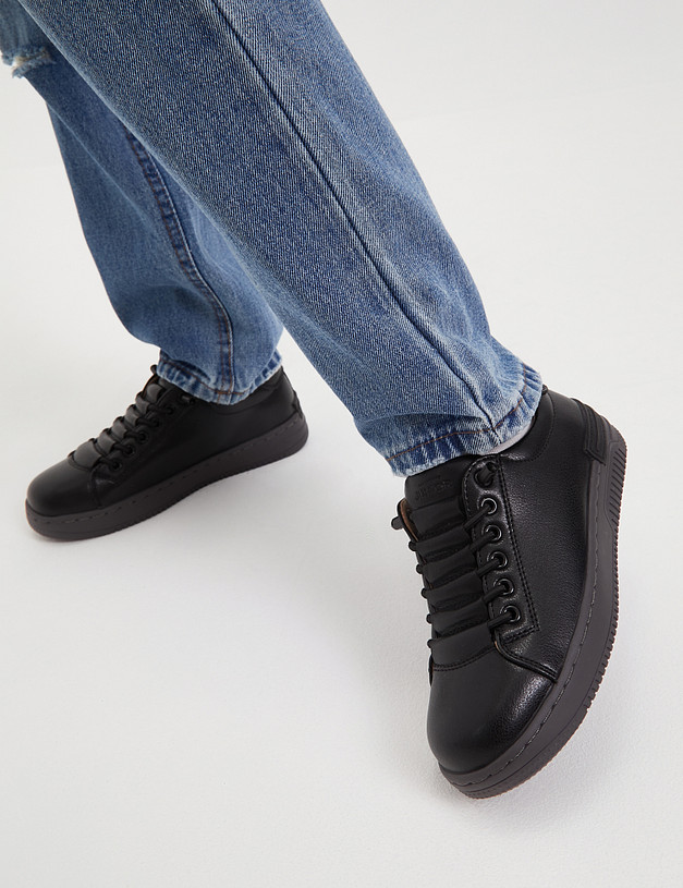 Черные кроссовки для мальчиков MASCOTTE 98-410812-0602 | ракурс 1