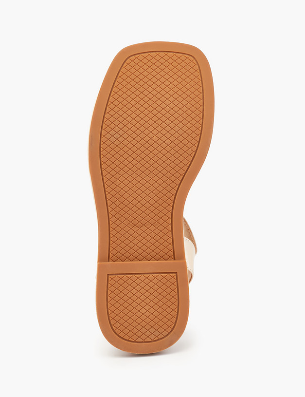 Бежевые кожаные женские сандалии MASCOTTE 99-2141014-0508 | ракурс 5