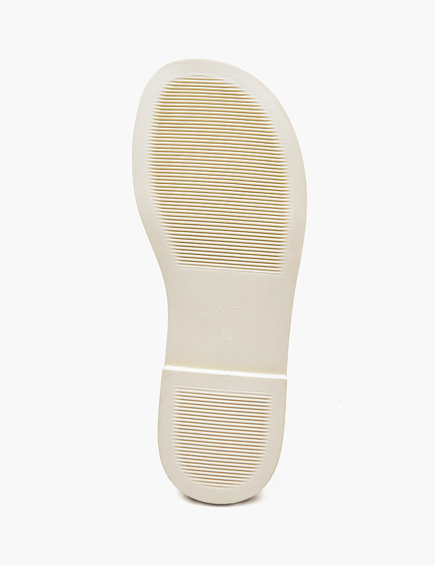 Белые лакированные женские сандалии MASCOTTE 94-410211-0701 | ракурс 5
