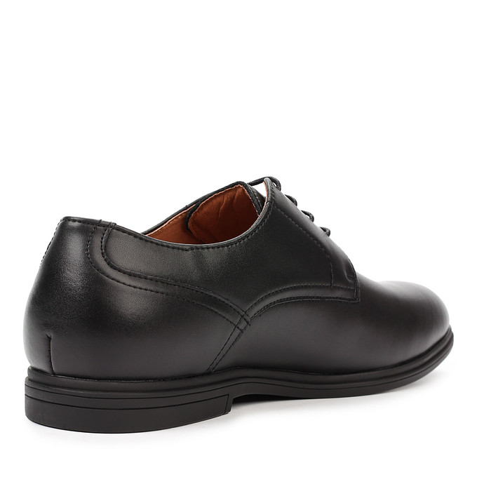 Черные мужские кожаные туфли со шнуровкой Thomas Munz