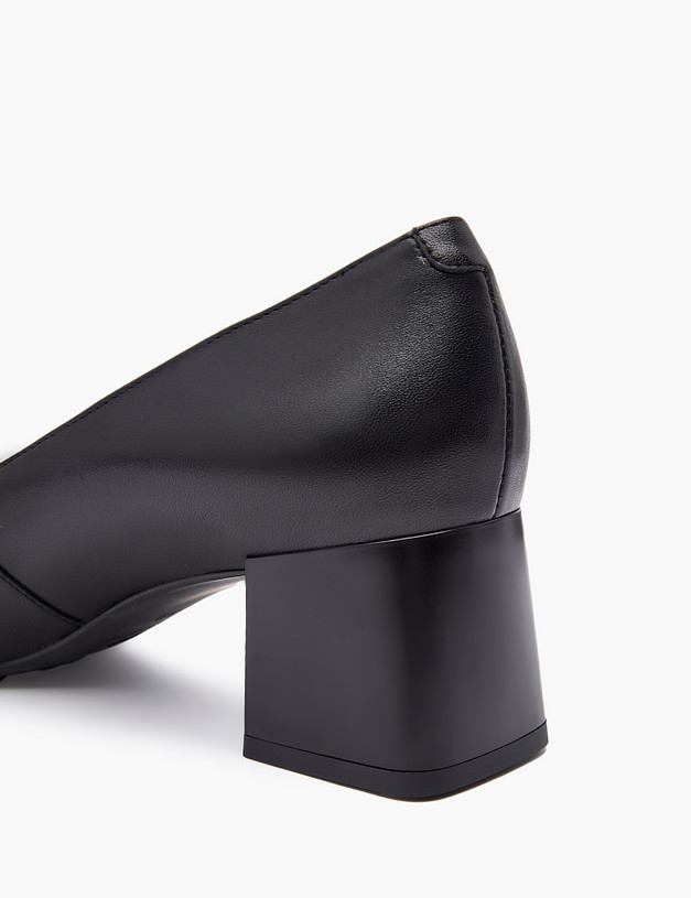 Черные женские туфли на квадратном каблуке MASCOTTE 175-3182612-3501M | ракурс 7