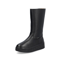 78850-00 Полусапоги женские и.кожа-нат.кожа/мех-и.мех черн, Rieker