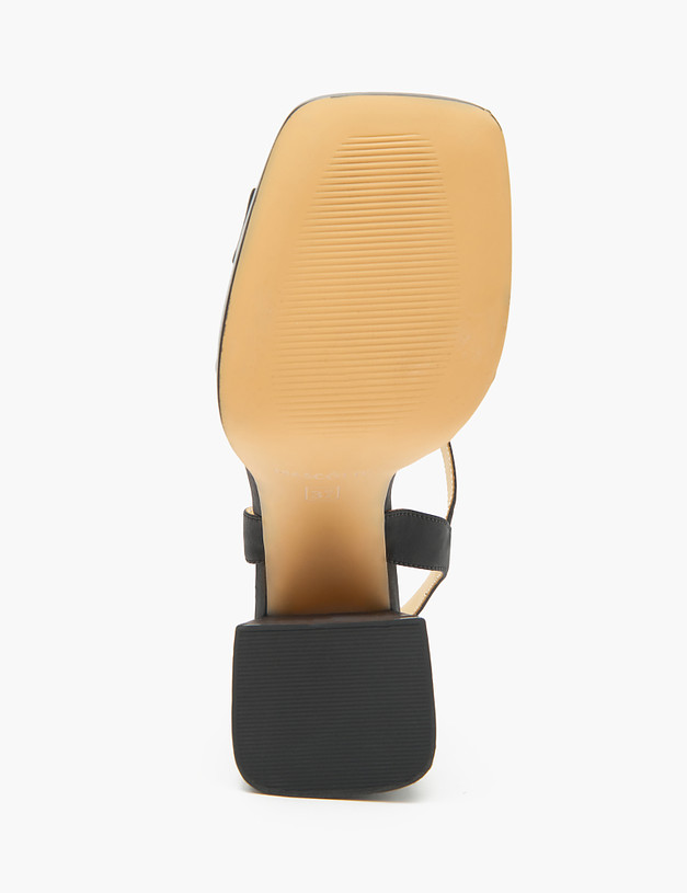 Черные женские босоножки на широком каблуке MASCOTTE 25-310211-0202 | ракурс 5