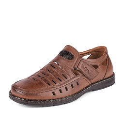 116-33MV-051SS Туфли мужские и.кожа/и.кожа хаки, INSTREET