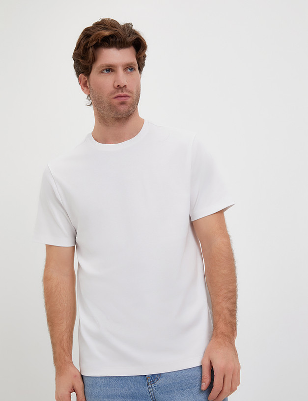 Белая мужская футболка MASCOTTE 873-4108-2601 | ракурс 2