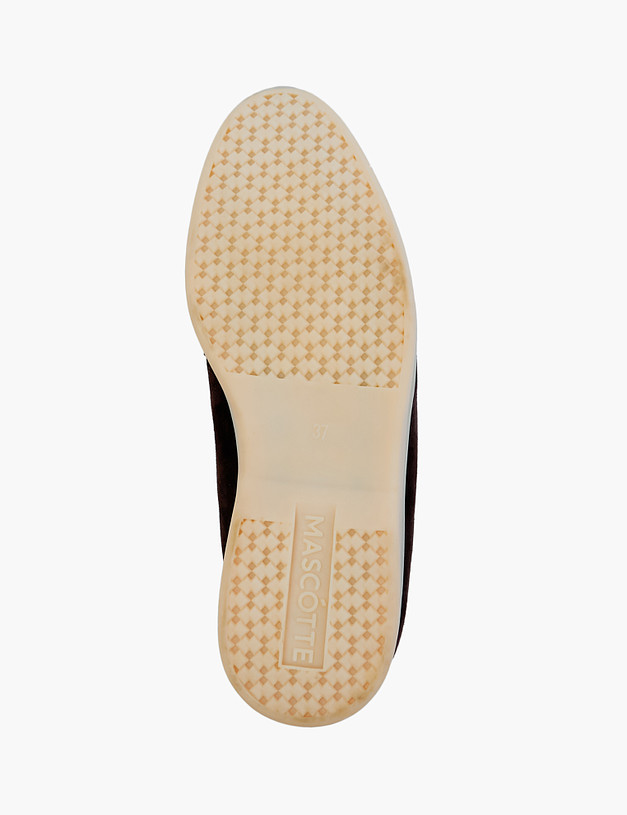 Коричневые женские ботинки дезерты с мехом MASCOTTE 11-1103310-0609 | ракурс 5