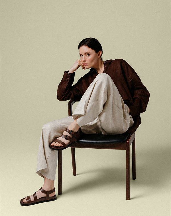 Коричневые женские сандалии 7990₽