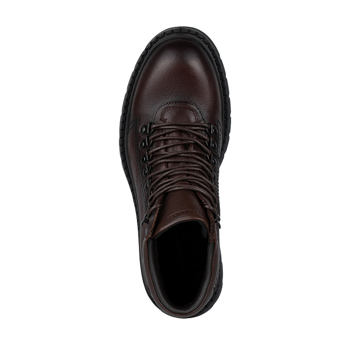 Коричневые мужские ботинки из кожи «Саламандер»