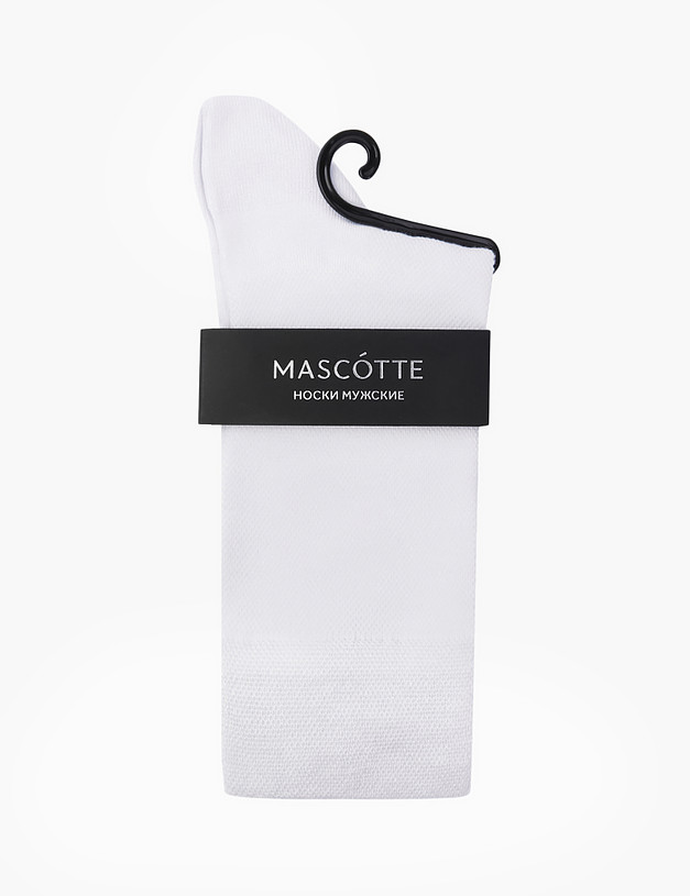 Белые мужские носки MASCOTTE 722-0101-7601 | ракурс 1
