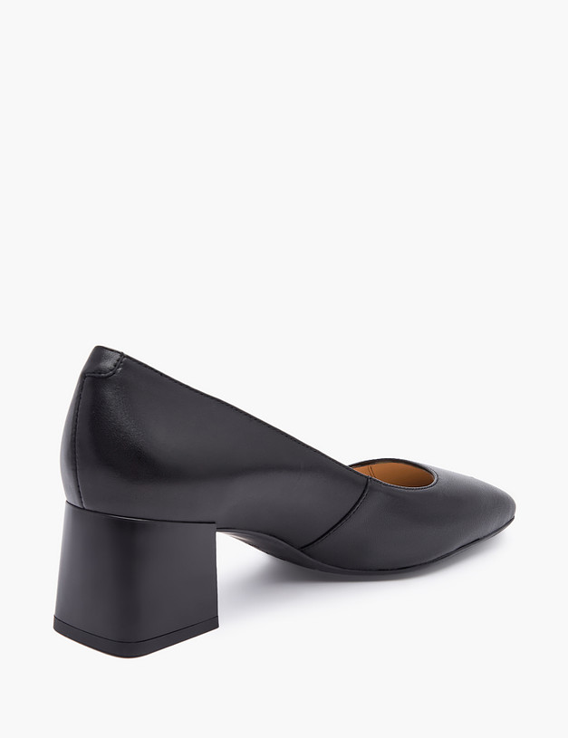 Черные женские туфли на квадратном каблуке MASCOTTE 175-3182612-3501M | ракурс 4
