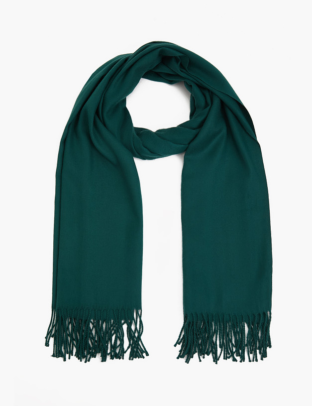 Зеленый женский шарф MASCOTTE 766-3228-2404 | ракурс 2