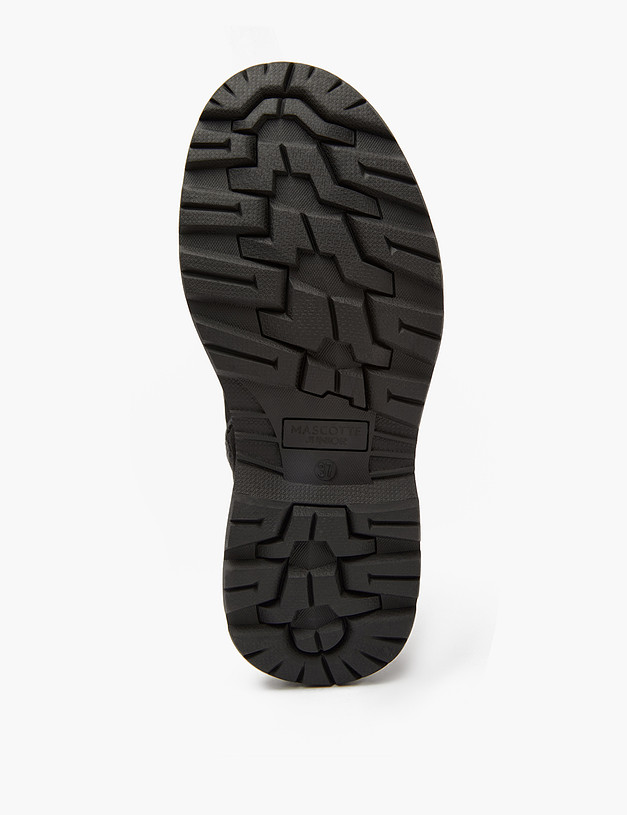 Черные ботинки для мальчиков на меху MASCOTTE 98-321831-0302 | ракурс 6