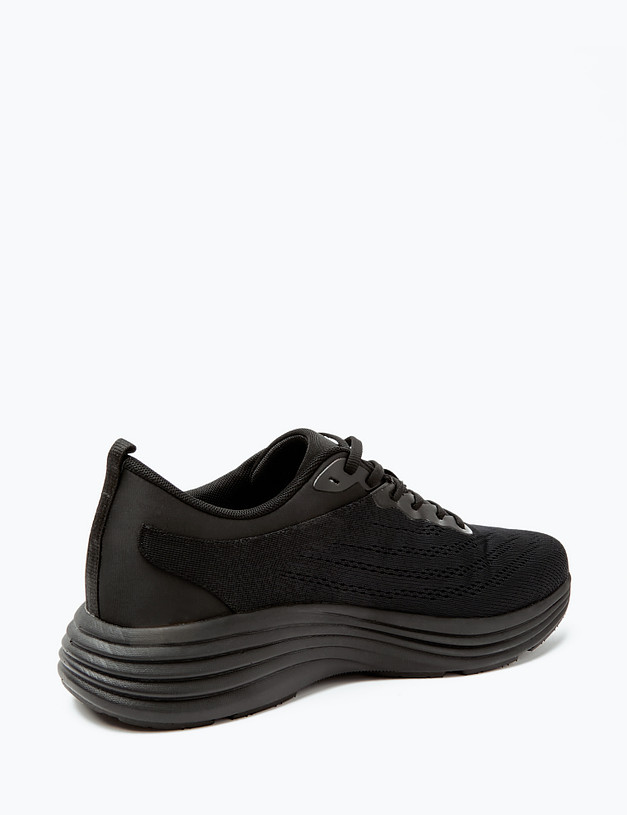 Черные мужские кроссовки  на массивной подошве MASCOTTE 189-417421-0202 | ракурс 3