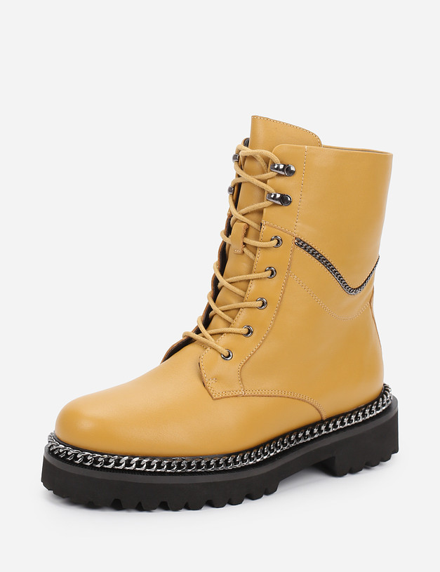 Желтые женские ботинки MASCOTTE 09-1262121-0118 | ракурс 3
