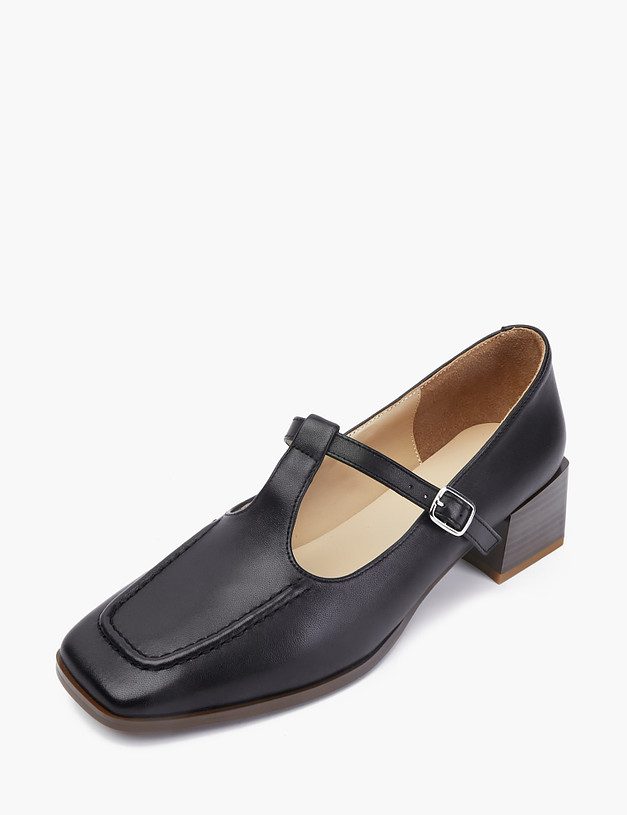 Черные кожаные женские туфли MASCOTTE 126-210211-0502 | ракурс 3