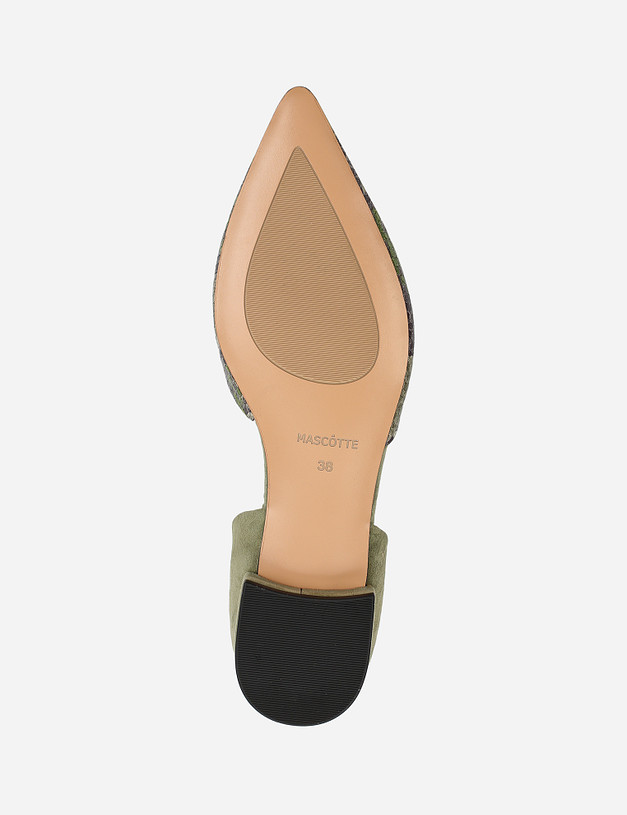 Зеленые женские туфли MASCOTTE 100-1103914-5110M | ракурс 6