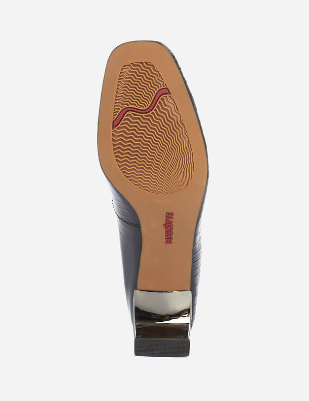 Черные лаковые женские туфли MASCOTTE 21-120611-5124M | ракурс 5