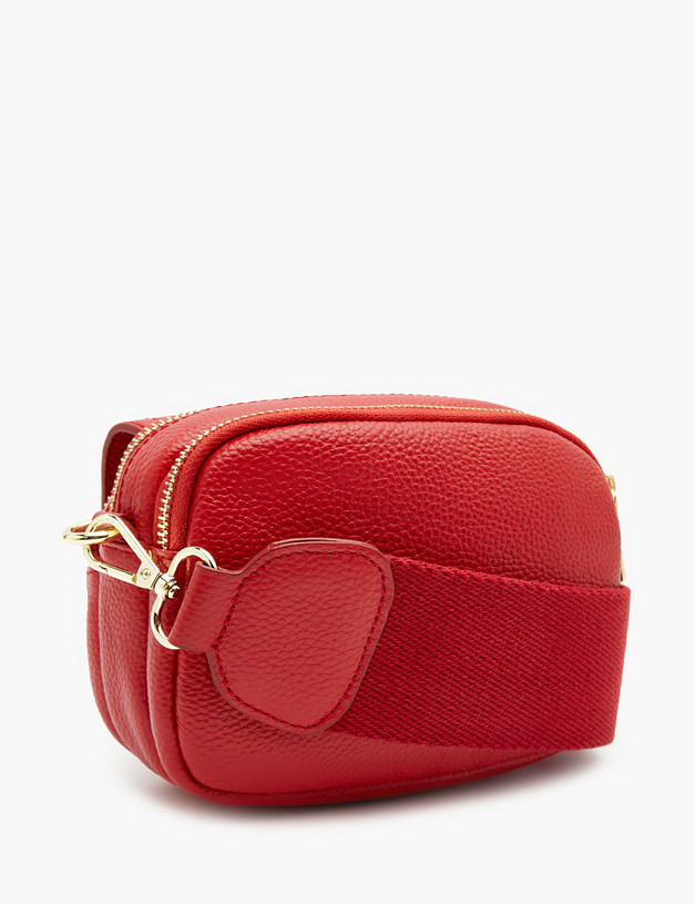 Красная женская сумка с широким ремнем MASCOTTE 669-1209-1005 | ракурс 3