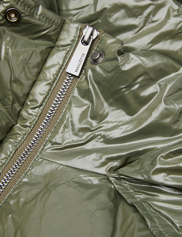 Зеленая женская дутая куртка MASCOTTE 234-3301-2404 | ракурс 8