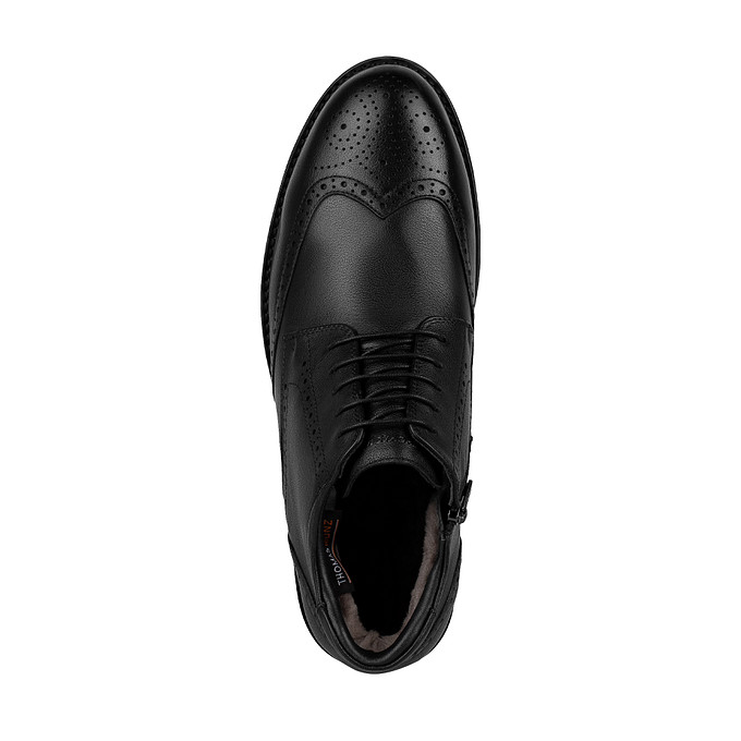 Черные мужские кожаные ботинки "Томас Мюнс"