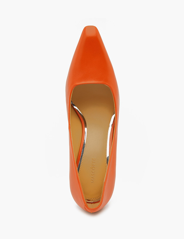 Оранжевые кожаные женские туфли MASCOTTE 172-3202511-7510M | ракурс 5