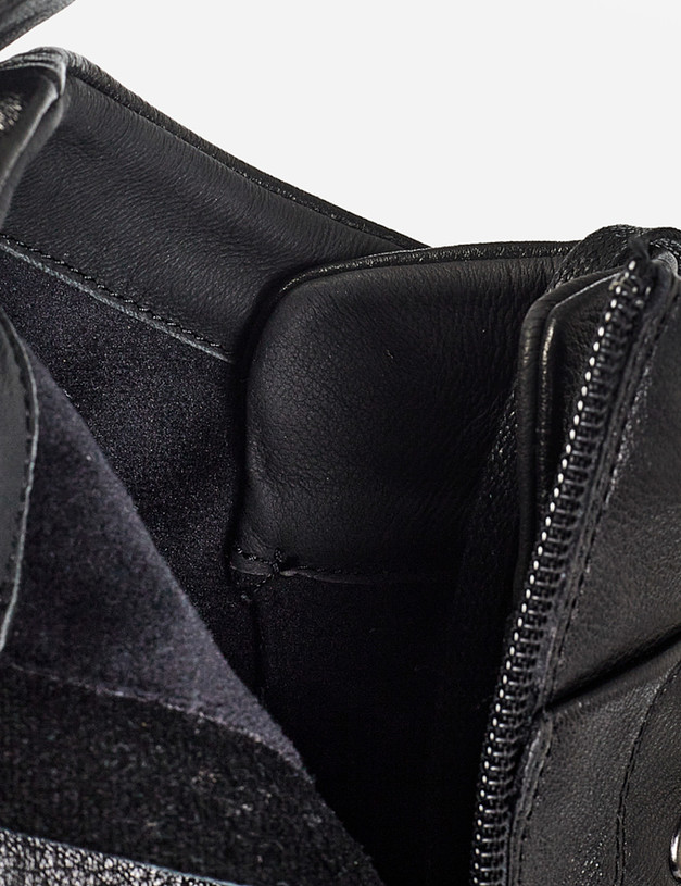 Черные мужские ботинки с логотипом MASCOTTE 58-124222-0102 | ракурс 7
