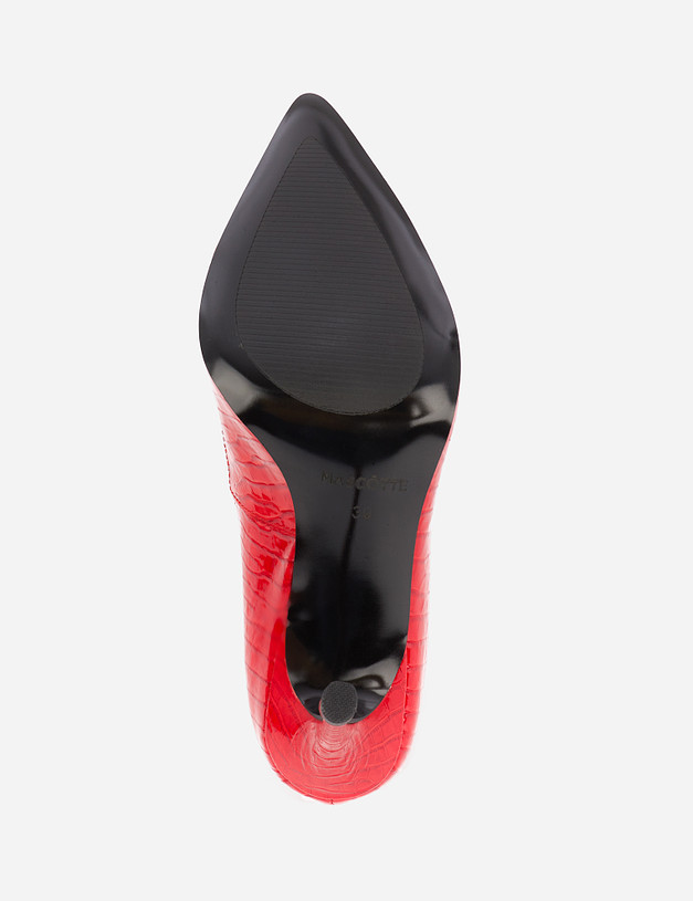 Красные женские туфли из лакированной кожи MASCOTTE 21-922114-0705 | ракурс 5