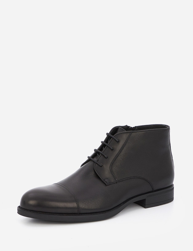 Черные осенние мужские ботинки MASCOTTE 128-121621-0102 | ракурс 3