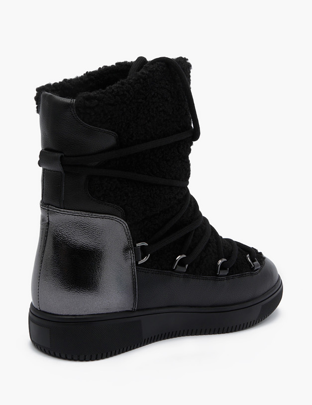 Черные женские ботинки MASCOTTE 234-221731-0402 | ракурс 3
