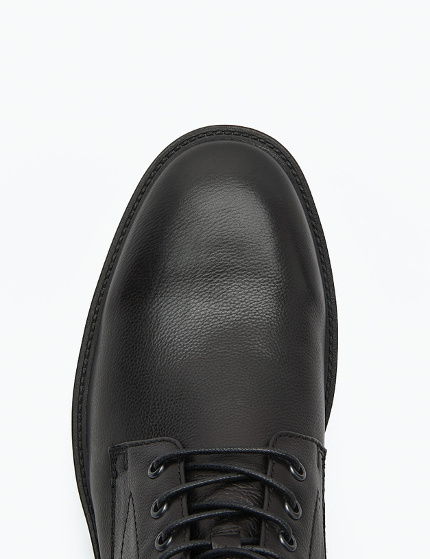 Черные мужские ботинки из кожи и велюра MASCOTTE 22-3212429-3180M | ракурс 4