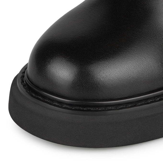 Высокие черные женские ботинки из кожи "Томас Мюнц"