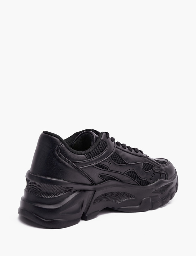 Черные массивные женские кроссовки MASCOTTE 151-310121-0602 | ракурс 3