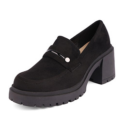 201-42WA-085TS Туфли женские текстиль/и.кожа черн, INSTREET