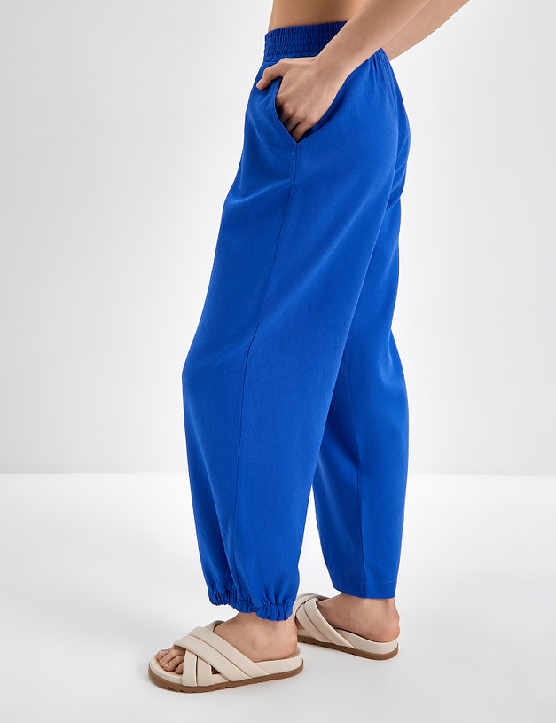Синие женские брюки-джоггеры MASCOTTE 790-3118-2703 | ракурс 7