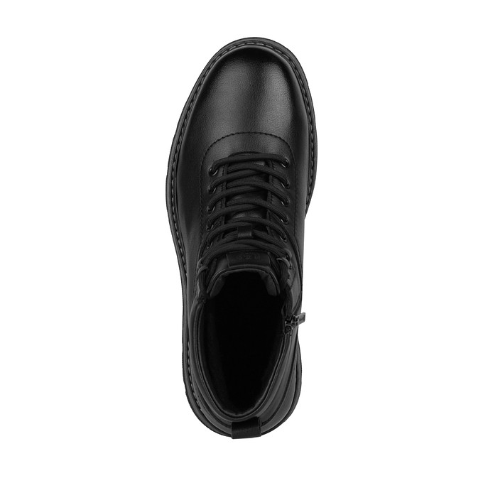 Чёрные кожаные мужские ботинки хайкеры "Томас Мюнц"