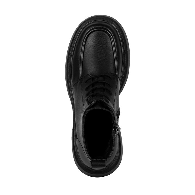 Черные женские ботинки из кожи "Томас Мюнц"