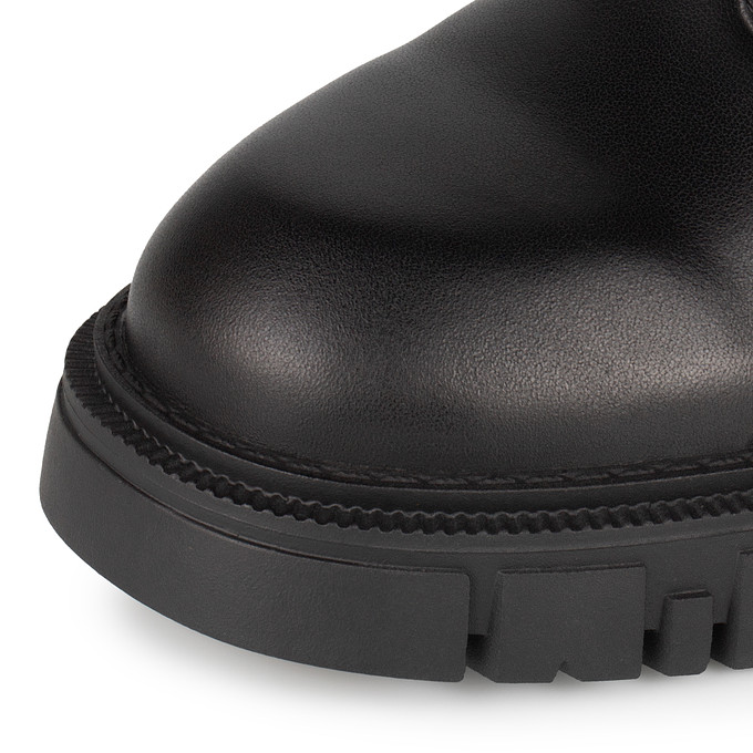 Черные женские ботинки из кожи "Саламандер"