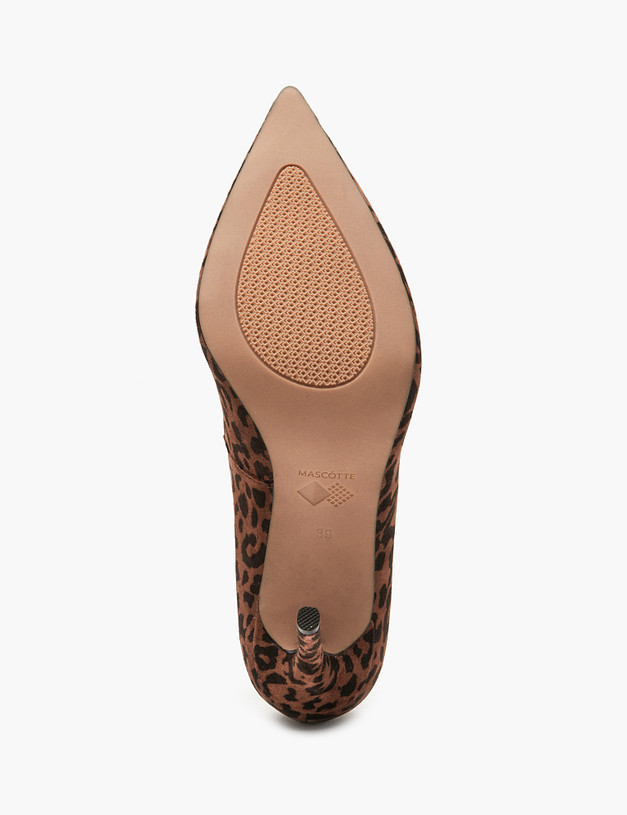 Коричневые женские туфли с леопардовым принтом MASCOTTE 94-420111-0609 | ракурс 5