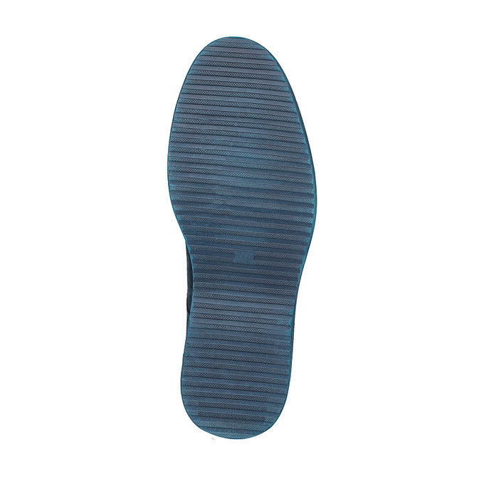 Темно-синие мужские туфли из спилка Salamander