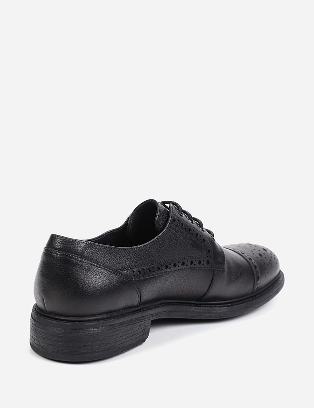 Черные мужские туфли MASCOTTE 128-124711-0102 | ракурс 4