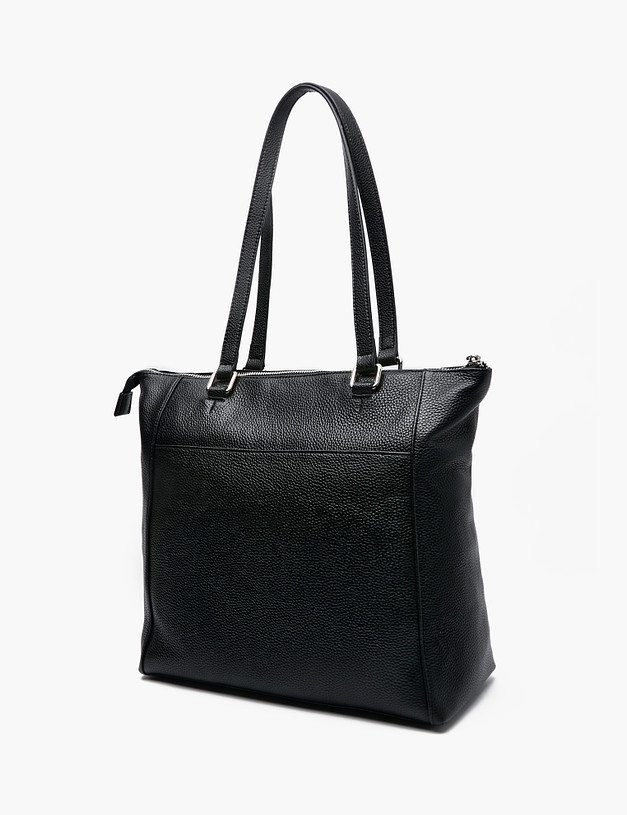 Черная женская сумка с брелком MASCOTTE 604-2208-102 | ракурс 3