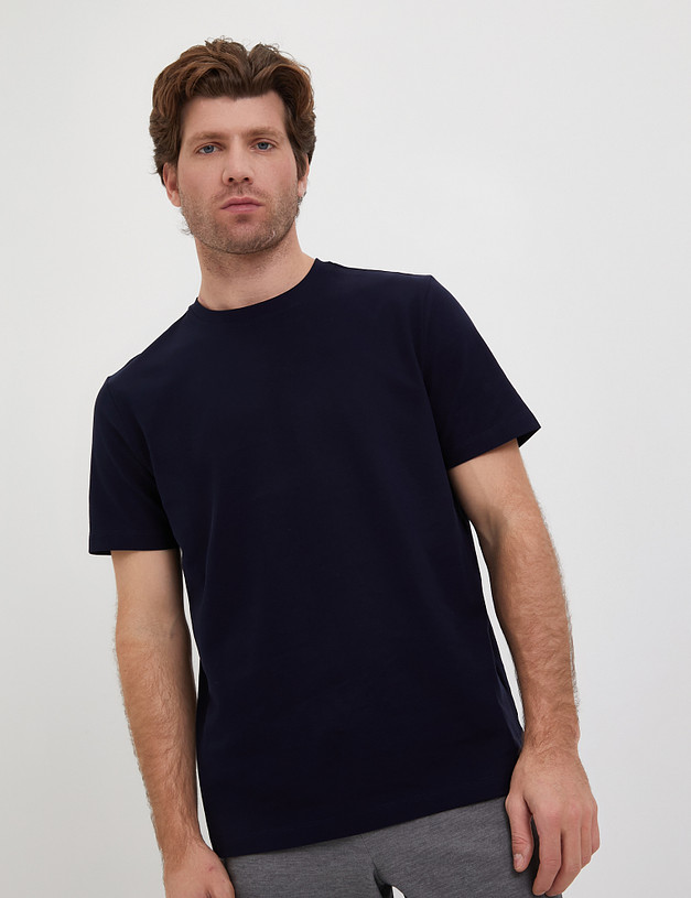 Темно-синяя мужская футболка MASCOTTE 873-4105-2603 | ракурс 1