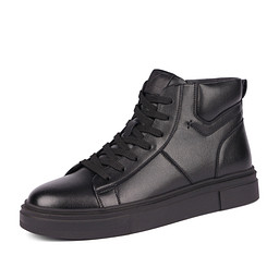 58-42MZ-X063VN Ботинки для активного отдыха мужские кож.спилок/шерсть-и.мех черн, Zenden