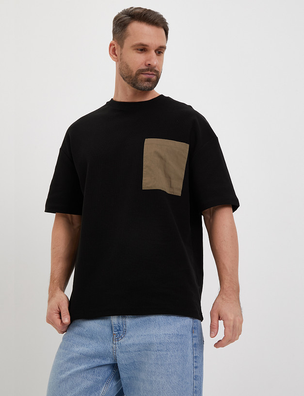 Черная мужская футболка MASCOTTE 890-4110-2602 | ракурс 1