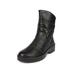 791103-09971(05)" Полусапоги женские нат.кожа/и.мех черн, Zenden