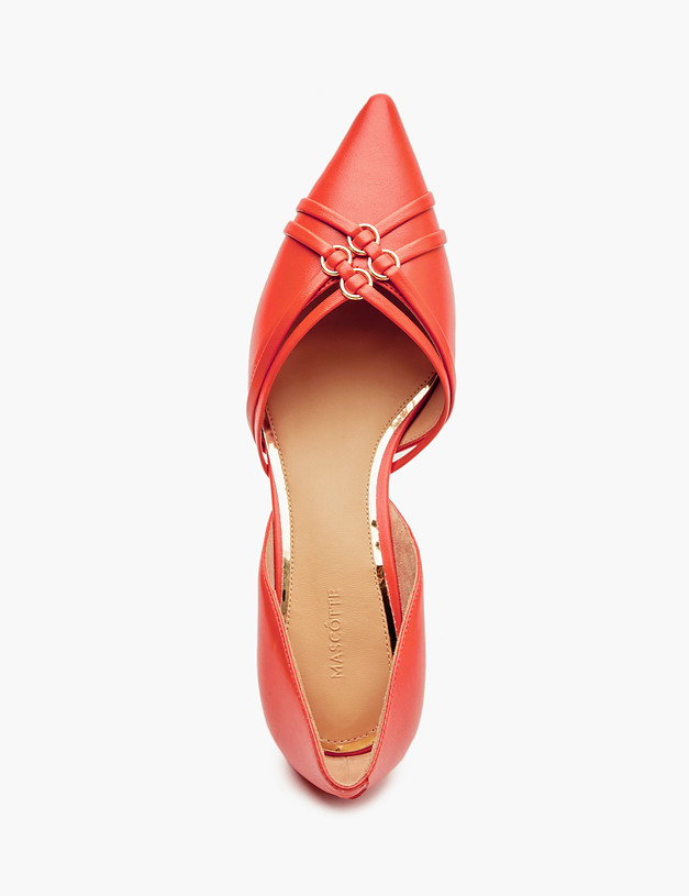Красные женские туфли MASCOTTE 172-412411-6545M | ракурс 5