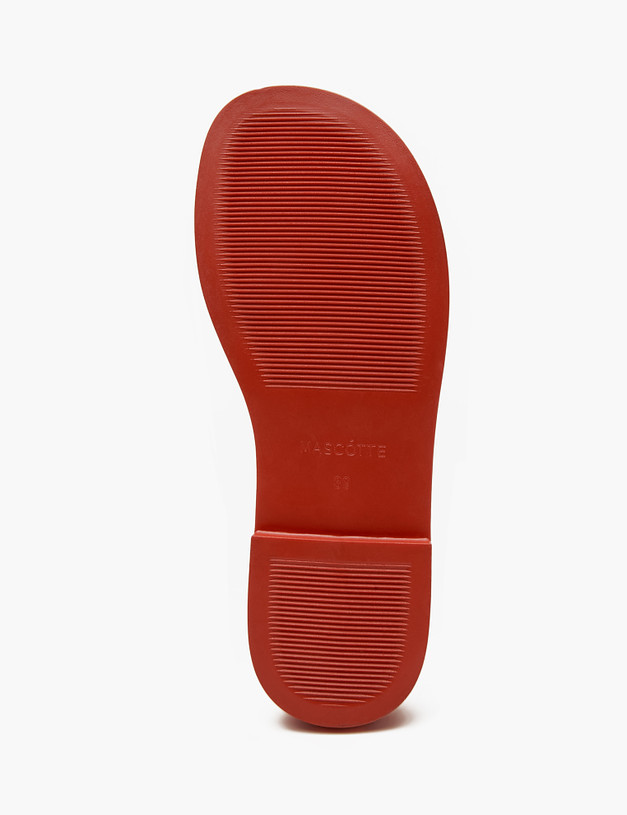 Красные лакированные женские сандалии MASCOTTE 94-410211-0705 | ракурс 5