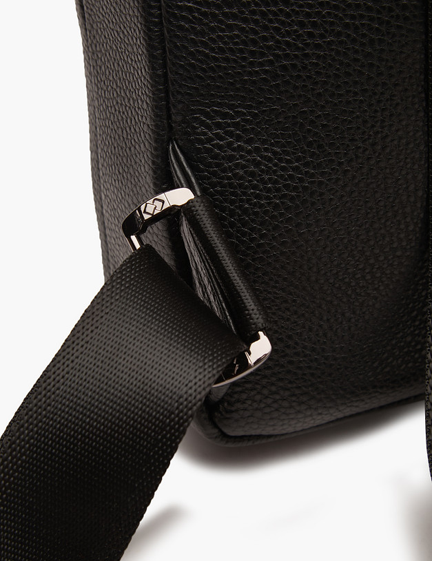 Черная мужская сумка-слинг MASCOTTE 602-3204-102 | ракурс 6